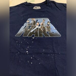 Star Wars Unisex Mens Blue Navy TShirt Size Large